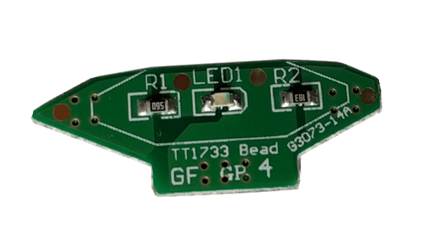 The LED is located on a daughterboard of the main PCB